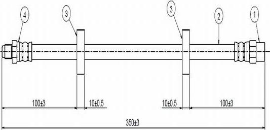 CAVO C800 394A - Тормозной шланг autodnr.net