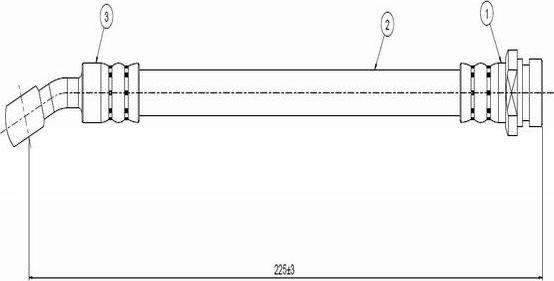 CAVO C800 491A - Тормозной шланг avtokuzovplus.com.ua