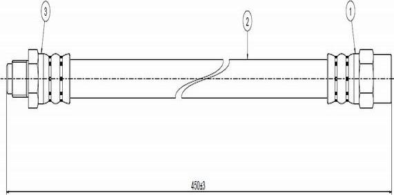 CAVO C800 514A - Тормозной шланг avtokuzovplus.com.ua