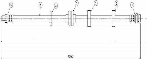 CAVO C800 617A - Тормозной шланг autodnr.net