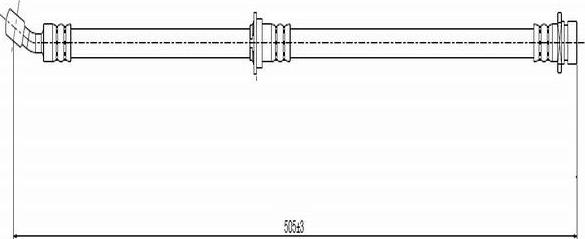 CAVO C800 686A - Гальмівний шланг autocars.com.ua