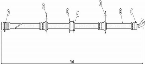 CAVO C800 694A - Тормозной шланг autodnr.net