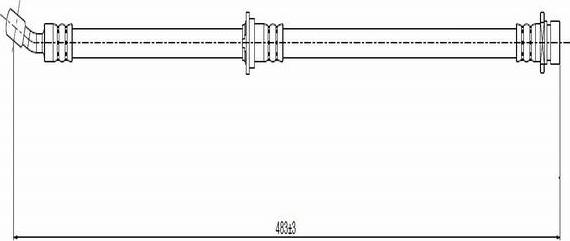 CAVO C800 695A - Гальмівний шланг autocars.com.ua