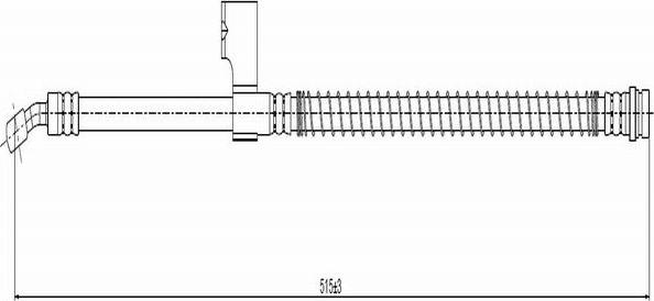 CAVO C800 705A - Тормозной шланг avtokuzovplus.com.ua