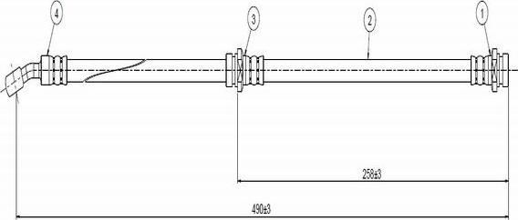 CAVO C800 707A - Гальмівний шланг autocars.com.ua