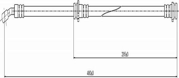 CAVO C800 748A - Гальмівний шланг autocars.com.ua