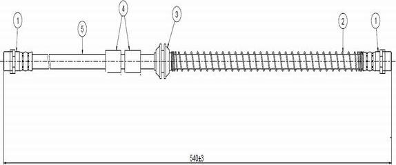 CAVO C900 222A - Тормозной шланг autodnr.net