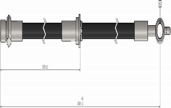 CAVO C900 447A - Гальмівний шланг autocars.com.ua