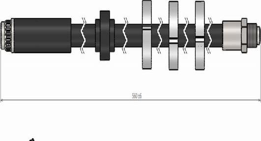 CAVO C900 585A - Тормозной шланг avtokuzovplus.com.ua