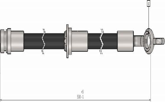 CAVO C900 609A - Гальмівний шланг autocars.com.ua