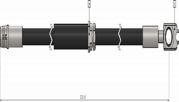 CAVO C900 660A - Тормозной шланг autodnr.net