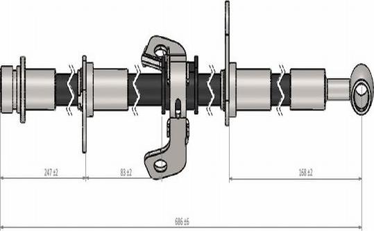 CAVO C900 762A - Гальмівний шланг autocars.com.ua