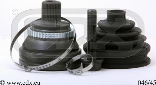 CDX 046/45 - Шарнірний комплект, ШРУС, приводний вал autocars.com.ua