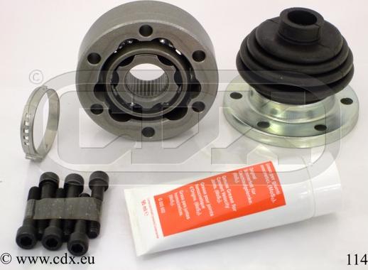 CDX 114 - Шарнірний комплект, ШРУС, приводний вал autocars.com.ua