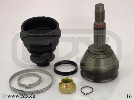 CDX 116 - Шарнірний комплект, ШРУС, приводний вал autocars.com.ua