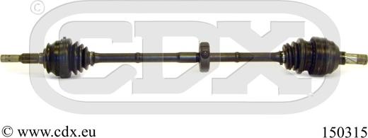 CDX 150315 - Приводний вал autocars.com.ua