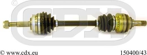 CDX 150400/43 - Приводний вал autocars.com.ua