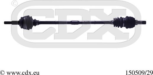 CDX 150509/29 - Приводний вал autocars.com.ua