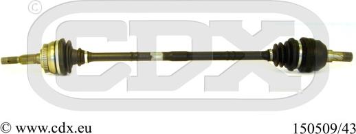 CDX 150509/43 - Приводний вал autocars.com.ua