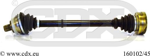 CDX 160102/45 - Приводний вал autocars.com.ua