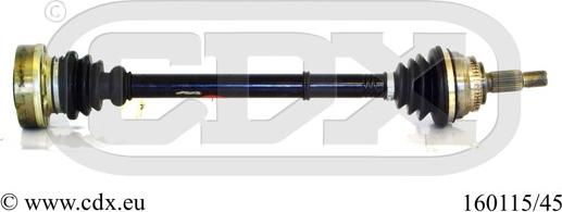 CDX 160115/45 - Приводний вал autocars.com.ua