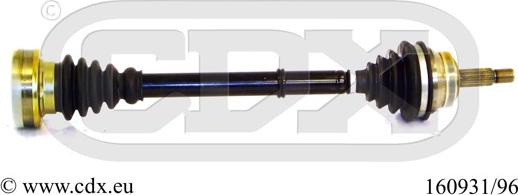 CDX 160931/96 - Приводний вал autocars.com.ua