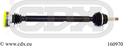 CDX 160970 - Приводний вал autocars.com.ua