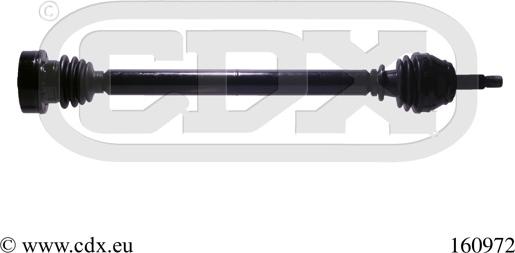 CDX 160972 - Приводний вал autocars.com.ua
