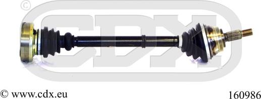 CDX 160986 - Приводний вал autocars.com.ua