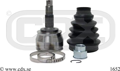 CDX 1652 - Шарнірний комплект, ШРУС, приводний вал autocars.com.ua