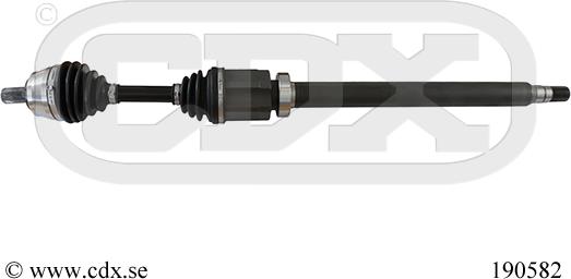 CDX 190582 - Приводний вал autocars.com.ua