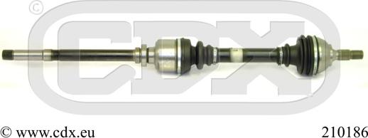 CDX 210186 - Приводний вал autocars.com.ua