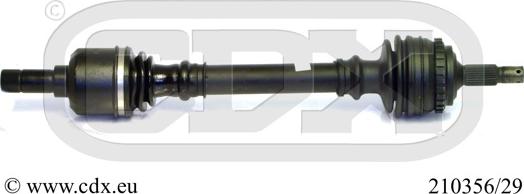 CDX 210356/29 - Приводний вал autocars.com.ua