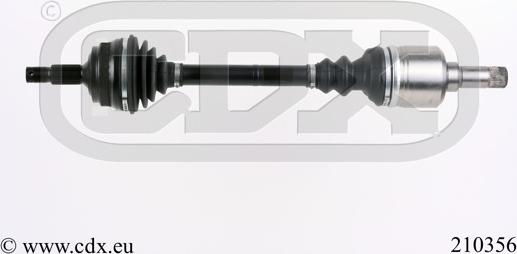 CDX 210356 - Приводний вал autocars.com.ua