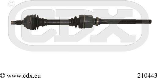 CDX 210443 - Приводний вал autocars.com.ua