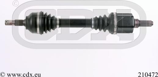 CDX 210472 - Приводний вал autocars.com.ua