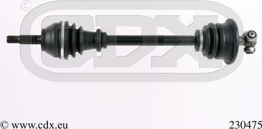 CDX 230475 - Приводний вал autocars.com.ua