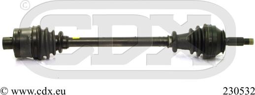 CDX 230532 - Приводний вал autocars.com.ua