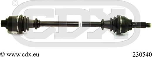 CDX 230540 - Приводний вал autocars.com.ua