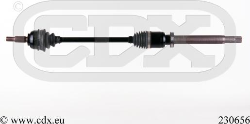CDX 230656 - Приводний вал autocars.com.ua