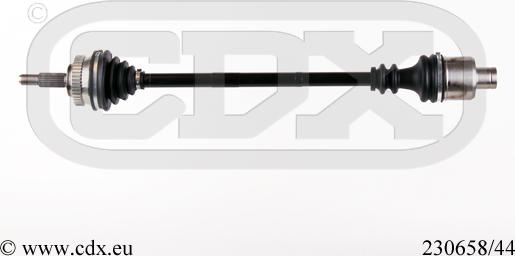 CDX 230658/44 - Приводний вал autocars.com.ua