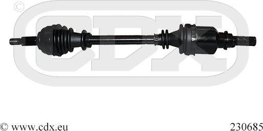 CDX 230685 - Приводний вал autocars.com.ua