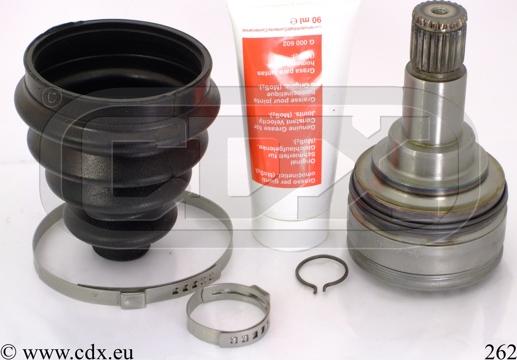 CDX 262 - Шарнірний комплект, ШРУС, приводний вал autocars.com.ua