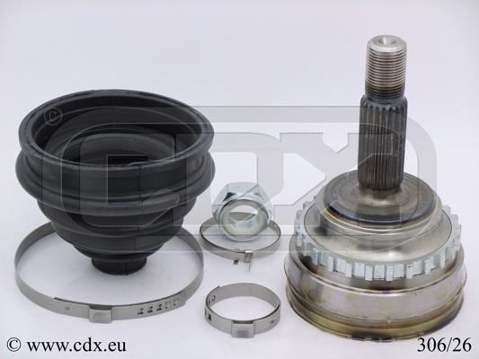 CDX 306/26 - Шарнірний комплект, ШРУС, приводний вал autocars.com.ua