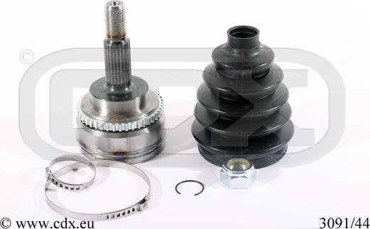 CDX 3091/44 - Шарнірний комплект, ШРУС, приводний вал autocars.com.ua