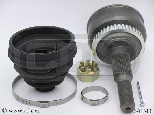 CDX 341/43 - Шарнірний комплект, ШРУС, приводний вал autocars.com.ua