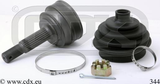 CDX 344 - Шарнірний комплект, ШРУС, приводний вал autocars.com.ua