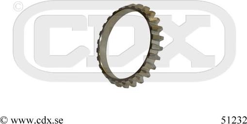 CDX 51232 - Зубчатое кольцо для датчика ABS autodnr.net