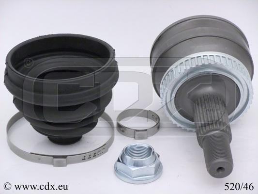 CDX 520/46 - Шарнірний комплект, ШРУС, приводний вал autocars.com.ua