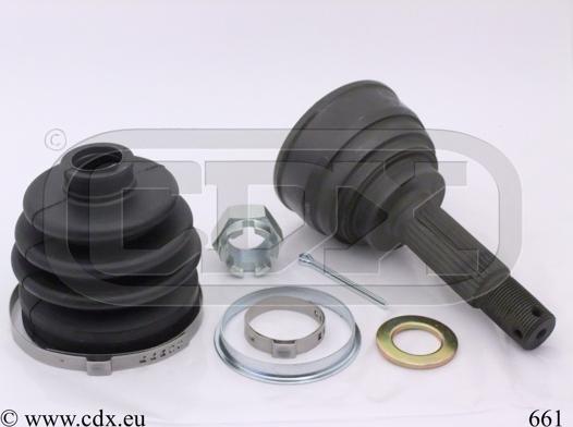 CDX 661 - Шарнірний комплект, ШРУС, приводний вал autocars.com.ua
